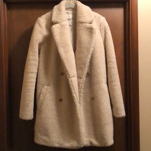 Madewell teddy faux shearling Sherpa pea coat
